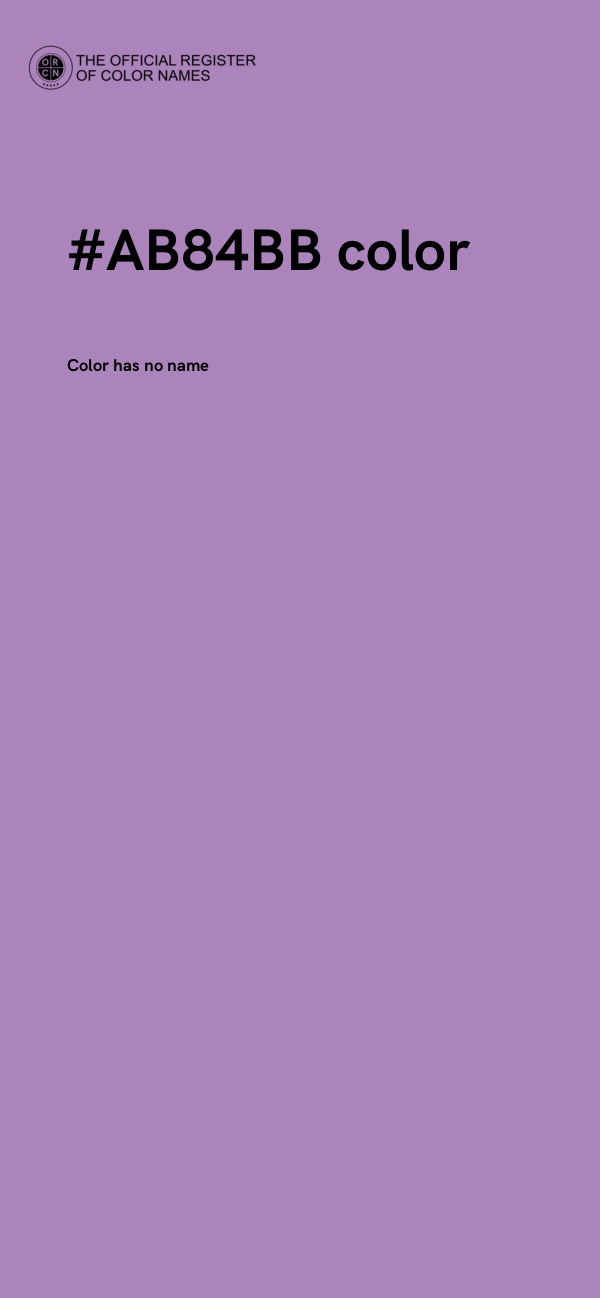#AB84BB color image
