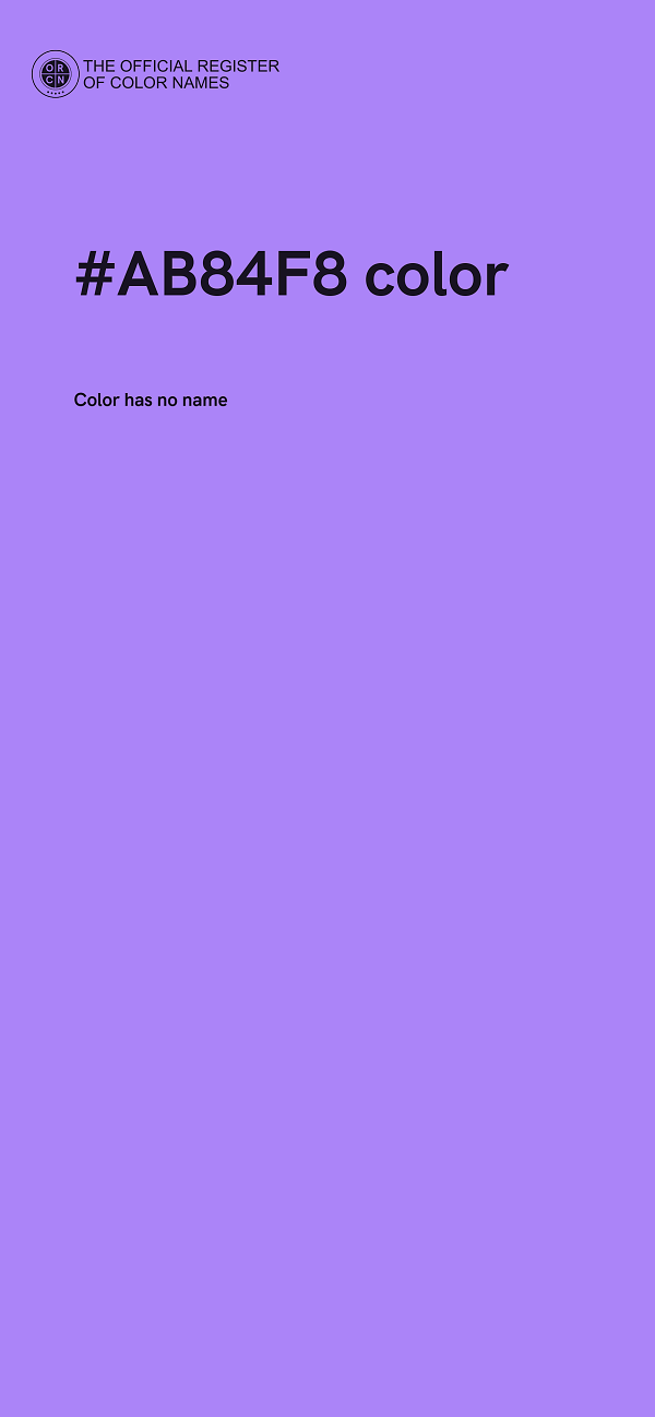 #AB84F8 color image