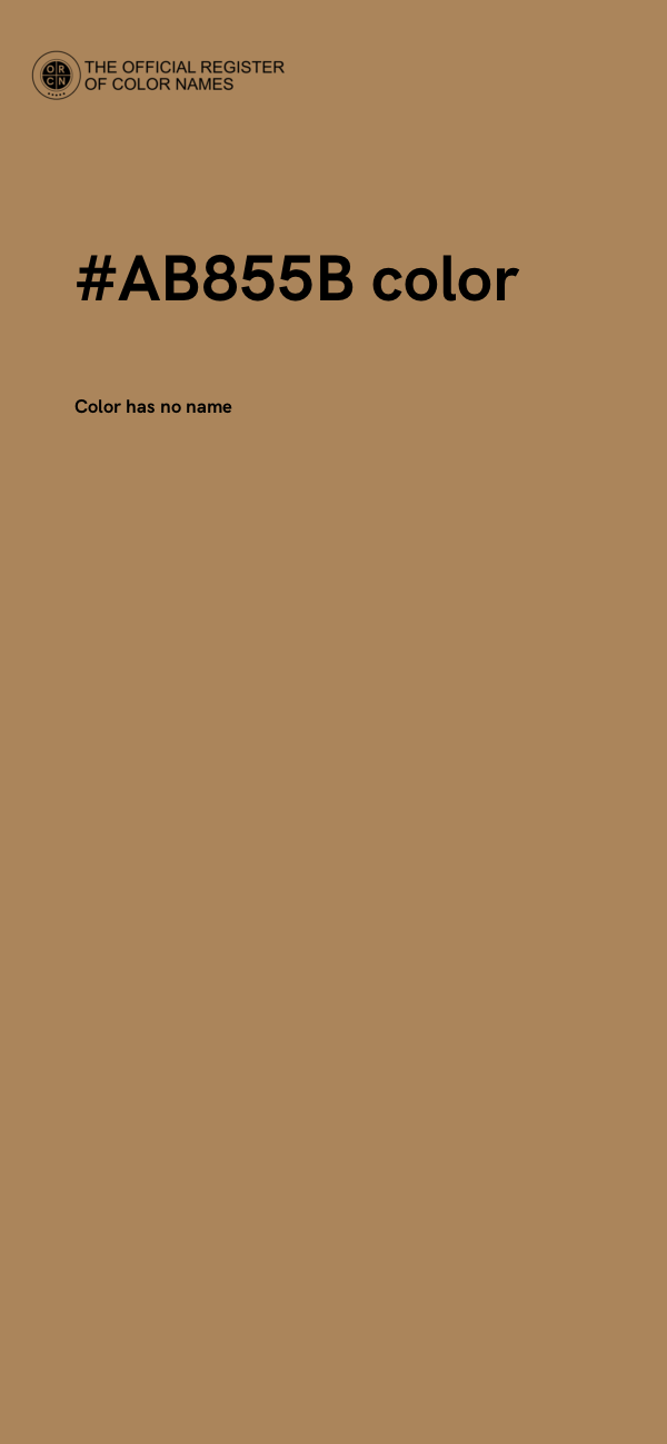 #AB855B color image