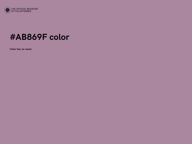 #AB869F color image