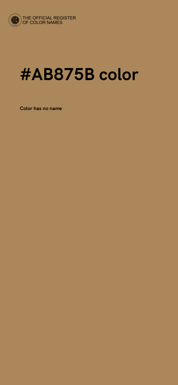 #AB875B color image