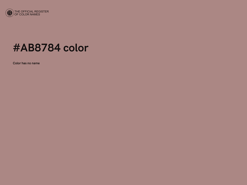 #AB8784 color image