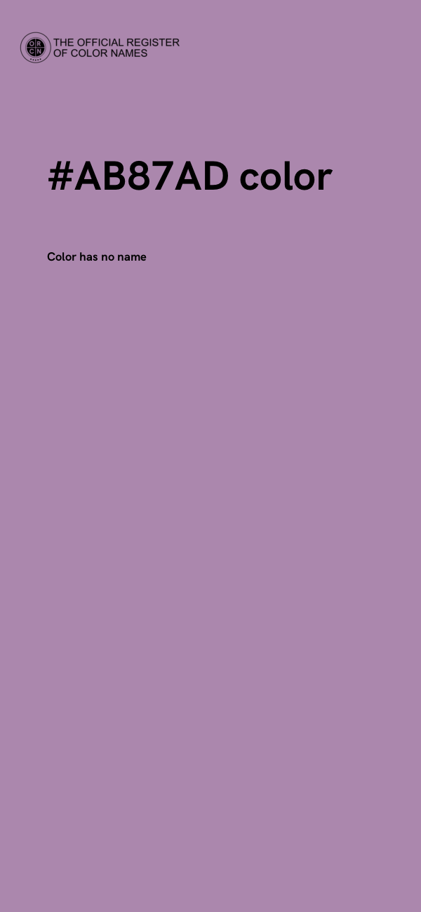 #AB87AD color image