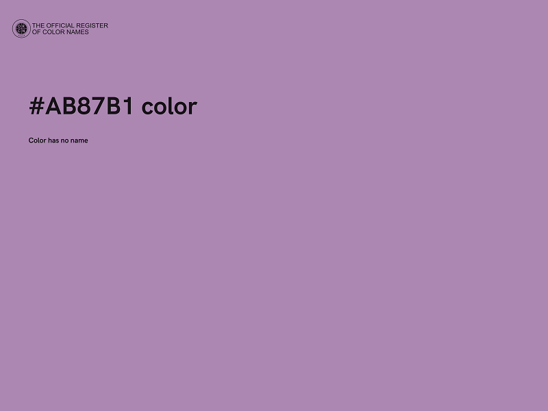 #AB87B1 color image