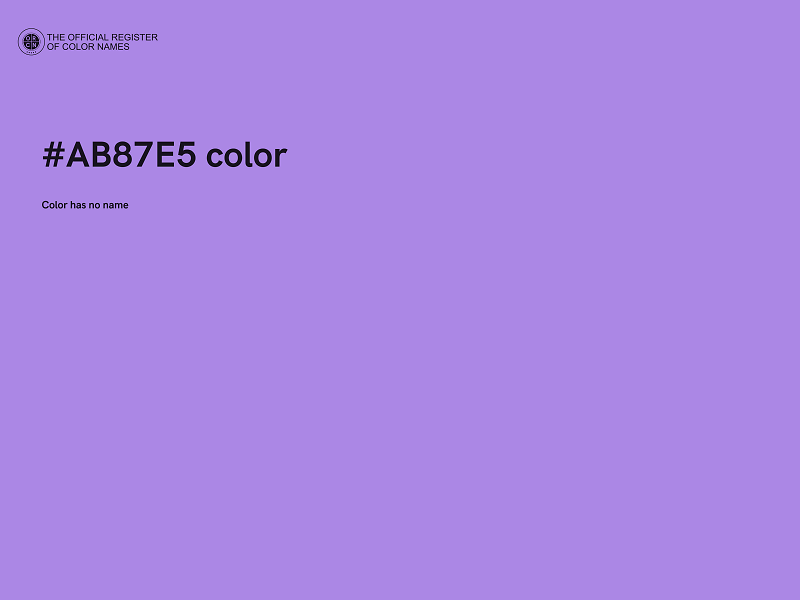 #AB87E5 color image
