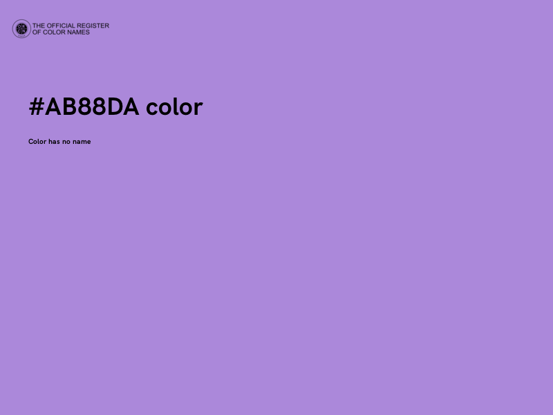 #AB88DA color image
