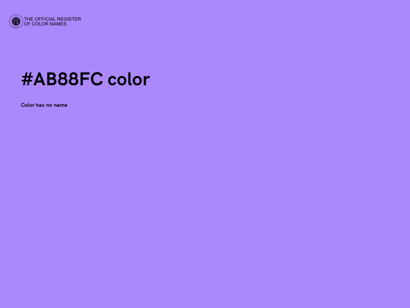 #AB88FC color image