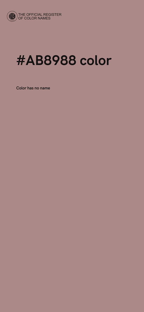 #AB8988 color image
