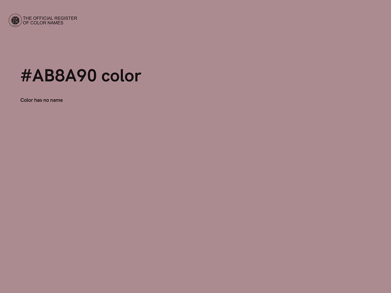 #AB8A90 color image