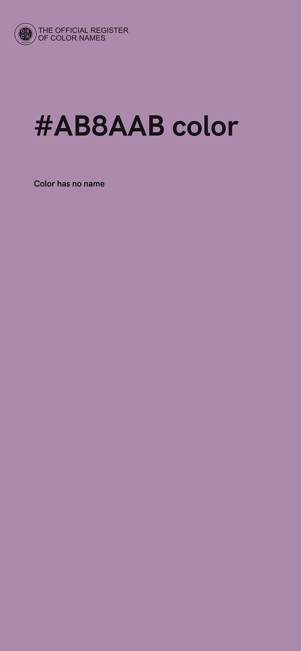#AB8AAB color image