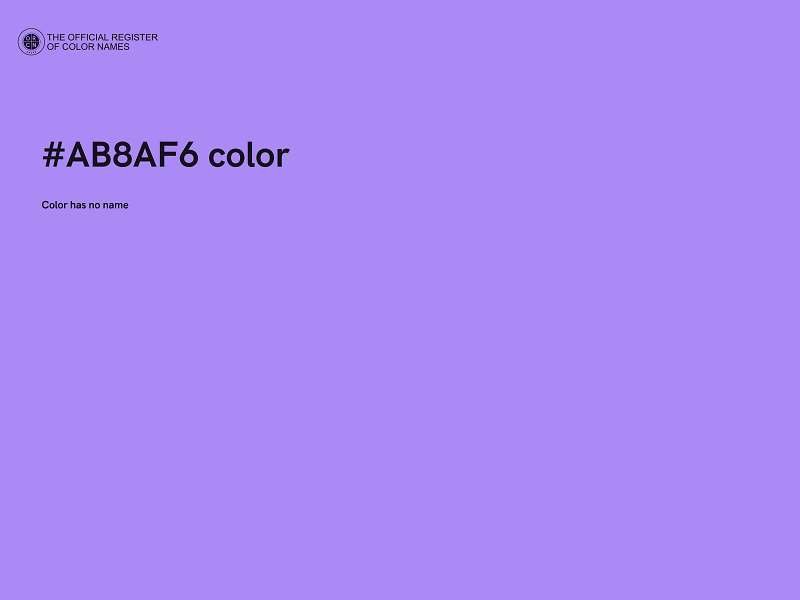 #AB8AF6 color image