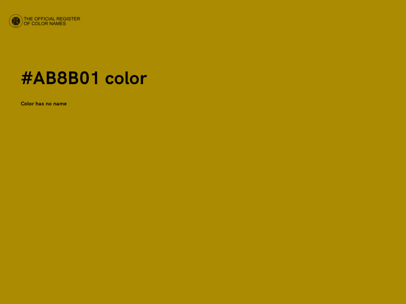 #AB8B01 color image