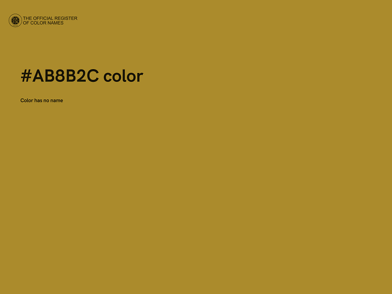 #AB8B2C color image