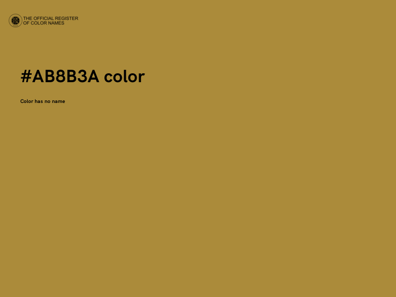 #AB8B3A color image