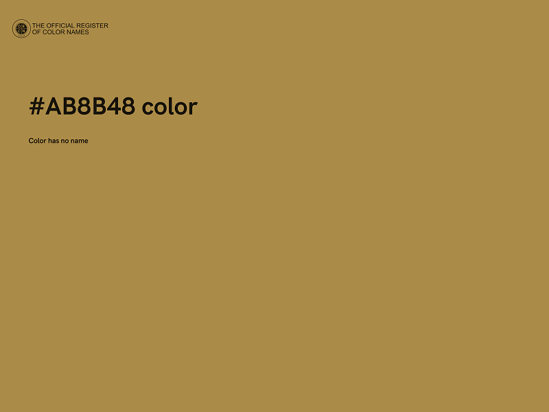 #AB8B48 color image