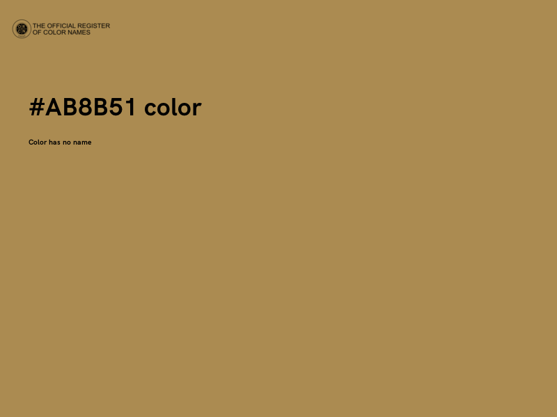 #AB8B51 color image