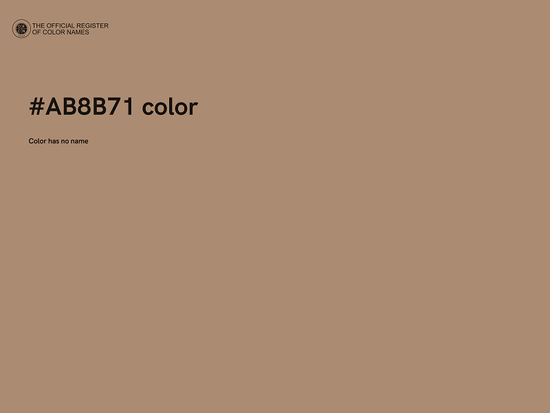 #AB8B71 color image