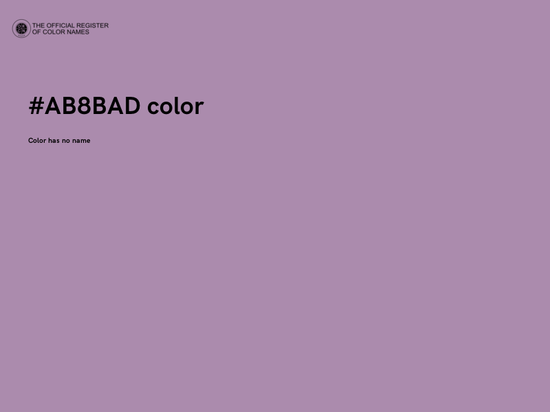 #AB8BAD color image
