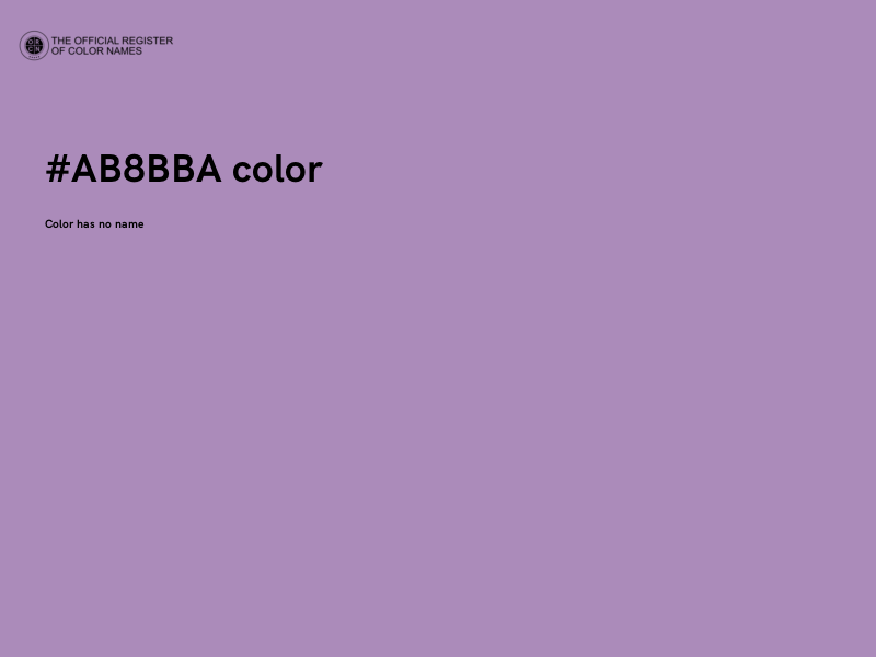 #AB8BBA color image