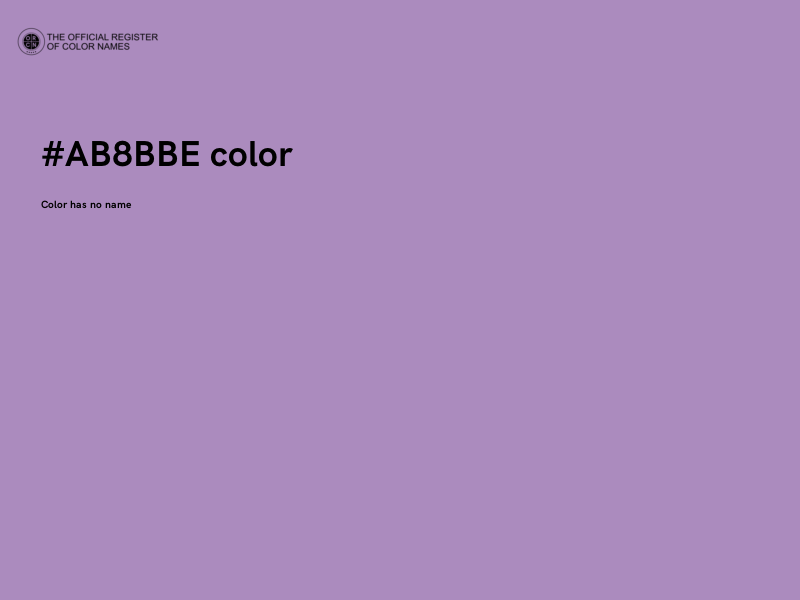 #AB8BBE color image