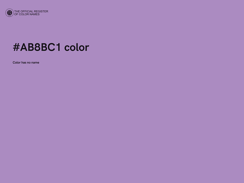 #AB8BC1 color image