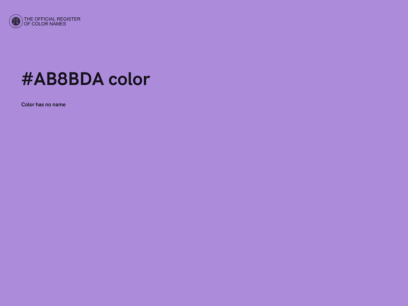 #AB8BDA color image