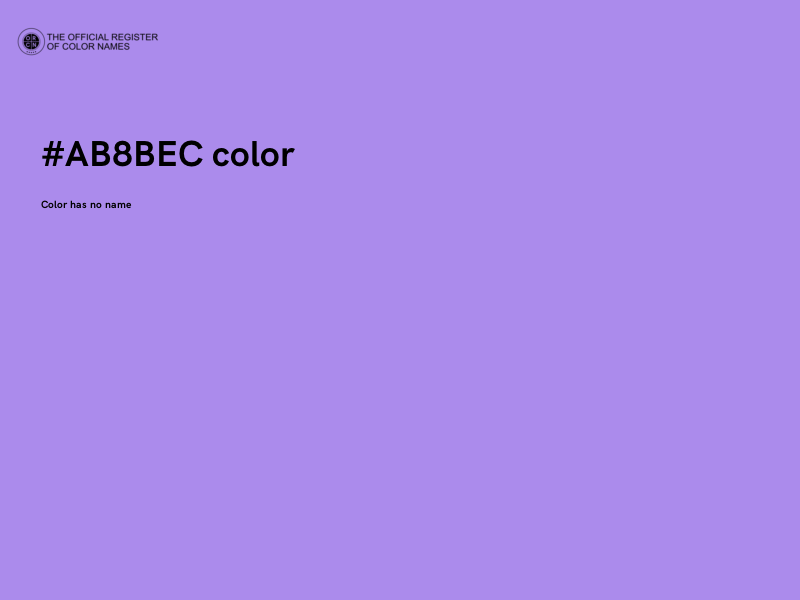 #AB8BEC color image