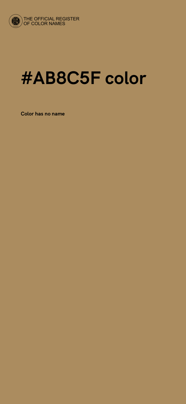 #AB8C5F color image