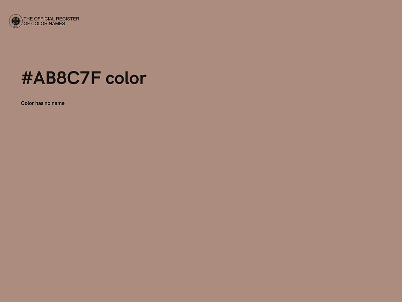 #AB8C7F color image