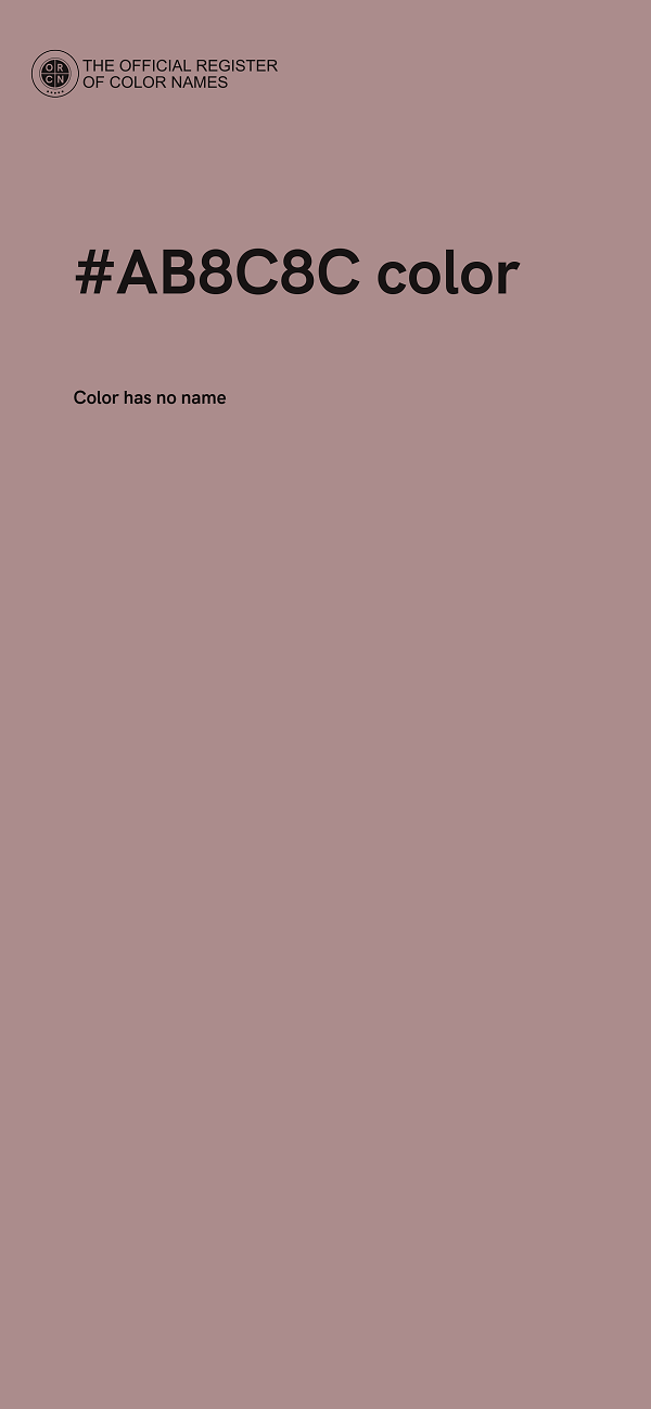#AB8C8C color image