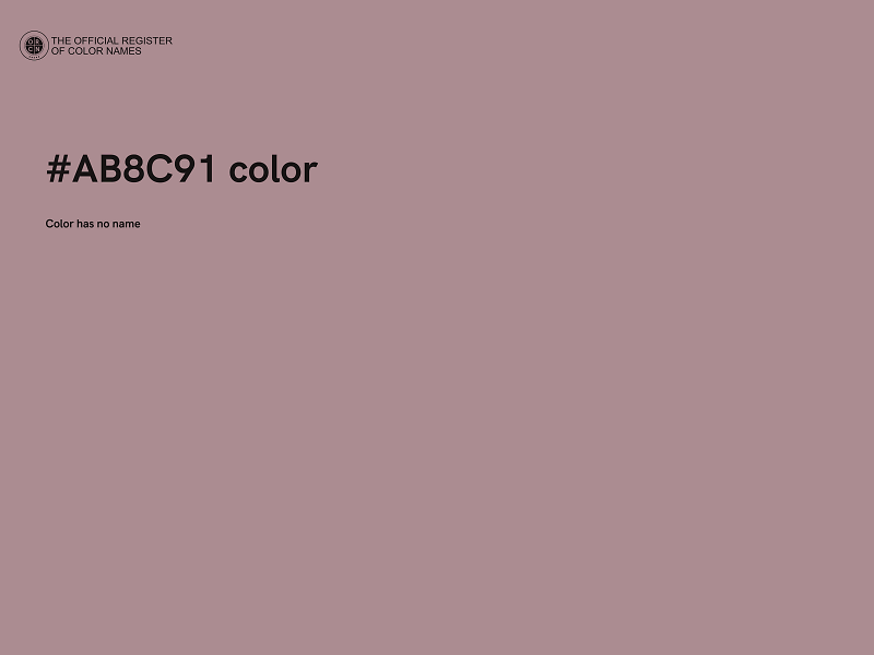 #AB8C91 color image
