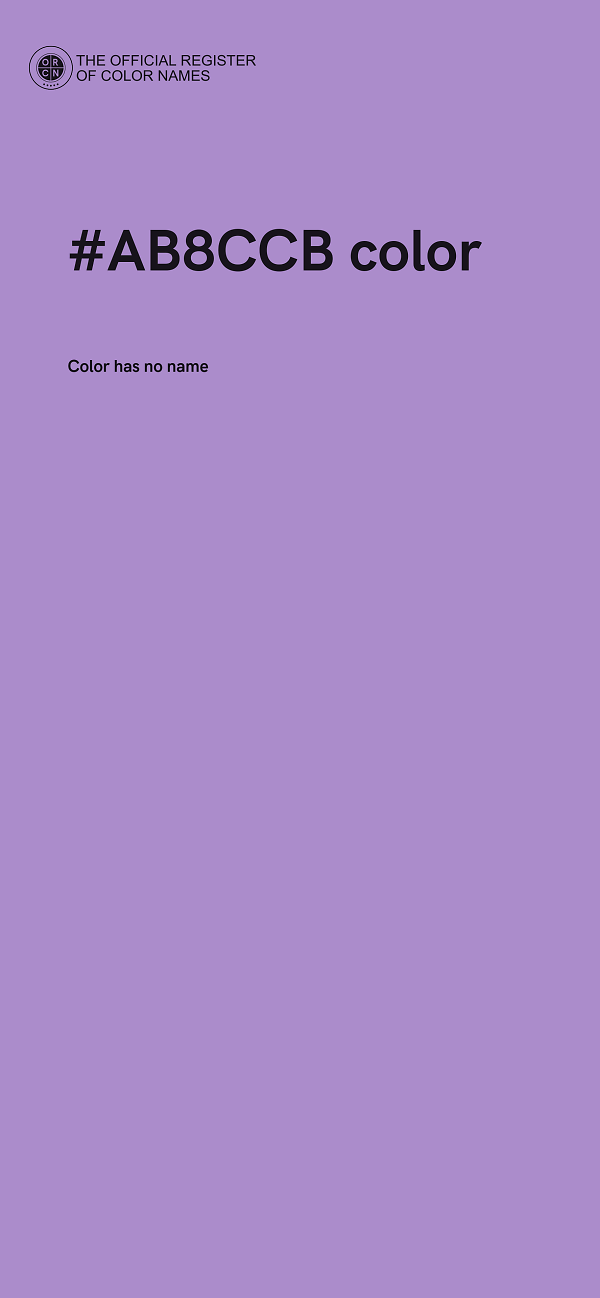 #AB8CCB color image
