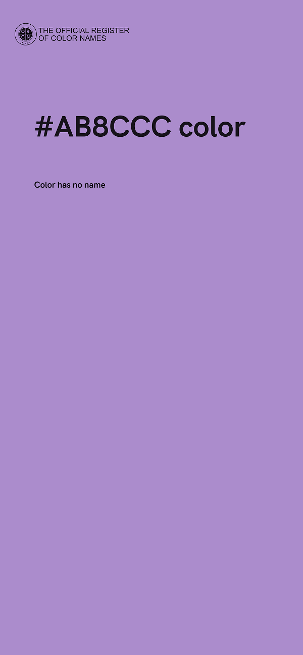 #AB8CCC color image