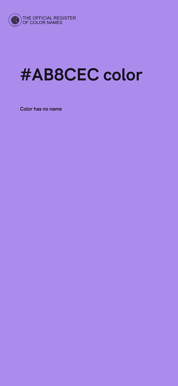 #AB8CEC color image
