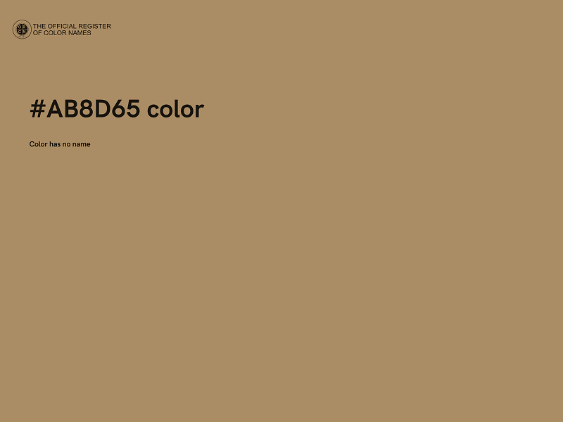 #AB8D65 color image