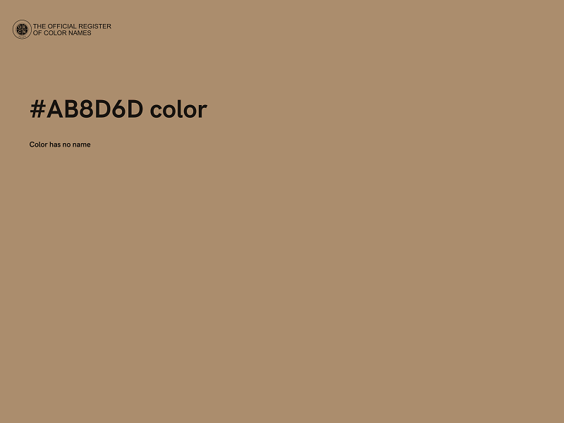 #AB8D6D color image