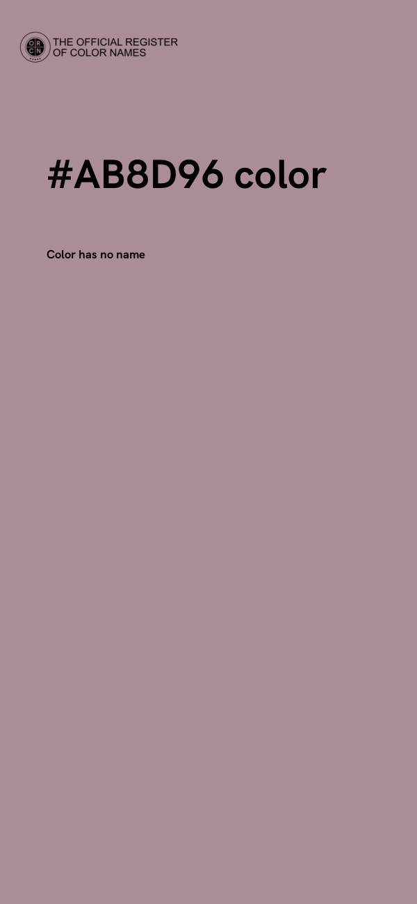 #AB8D96 color image