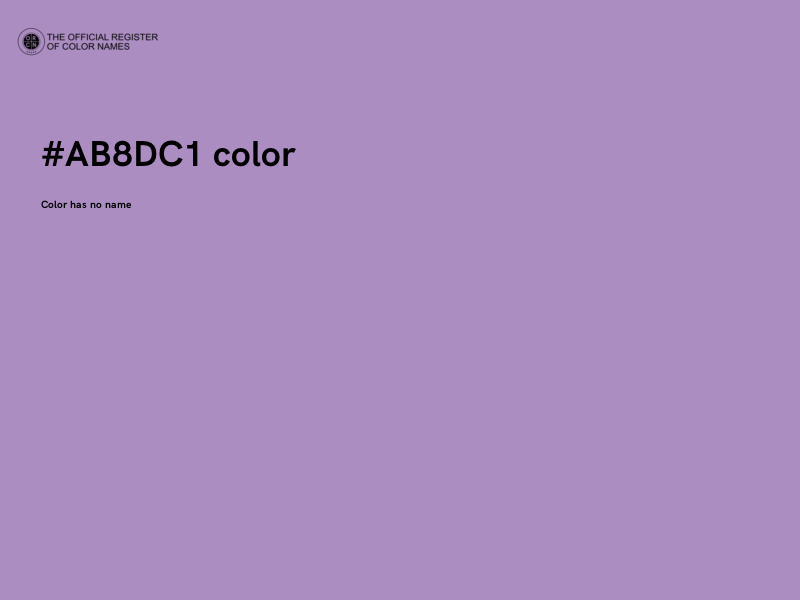 #AB8DC1 color image