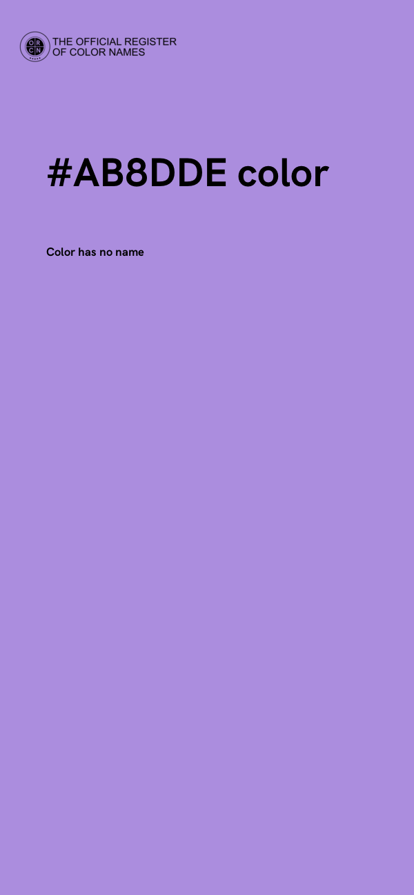 #AB8DDE color image
