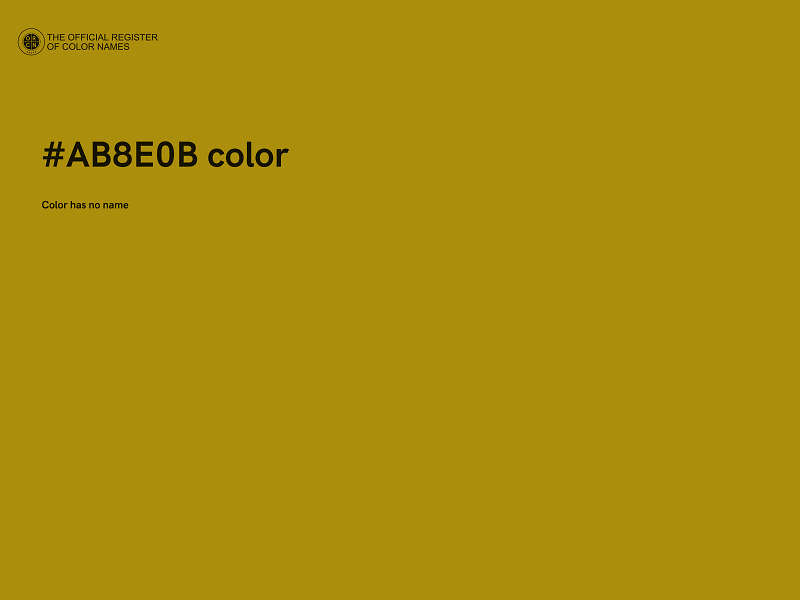 #AB8E0B color image