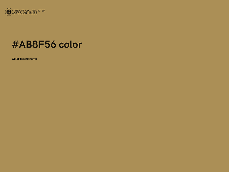 #AB8F56 color image