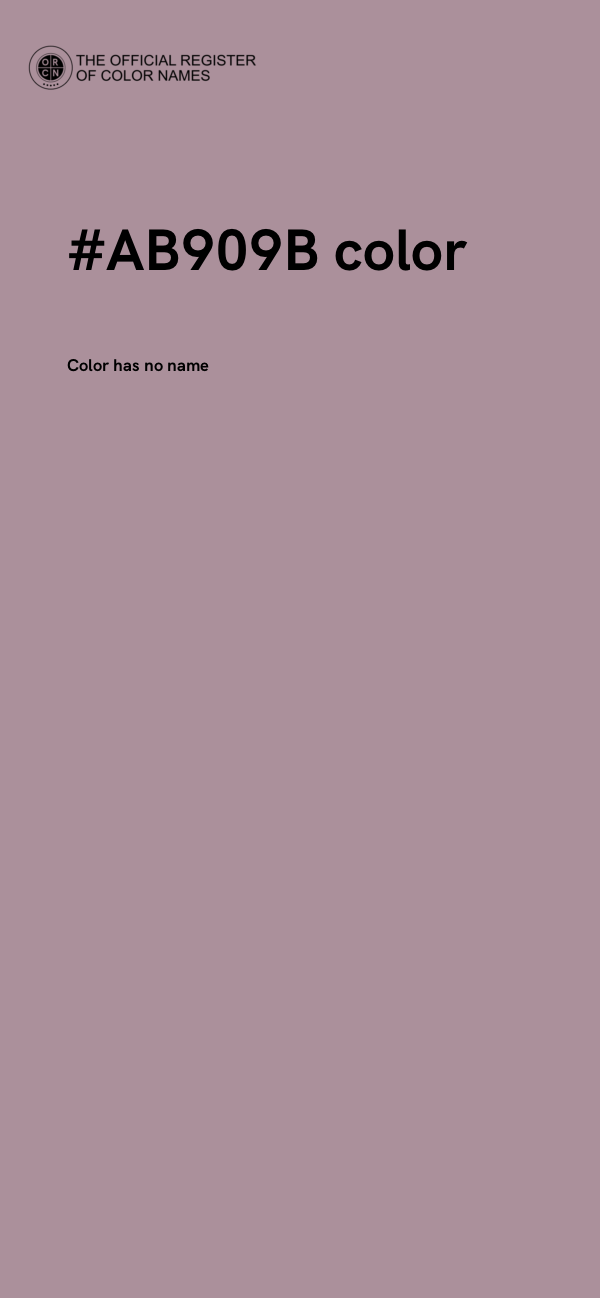 #AB909B color image