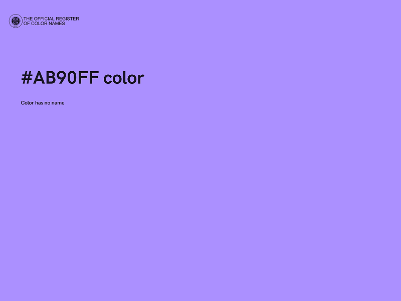 #AB90FF color image