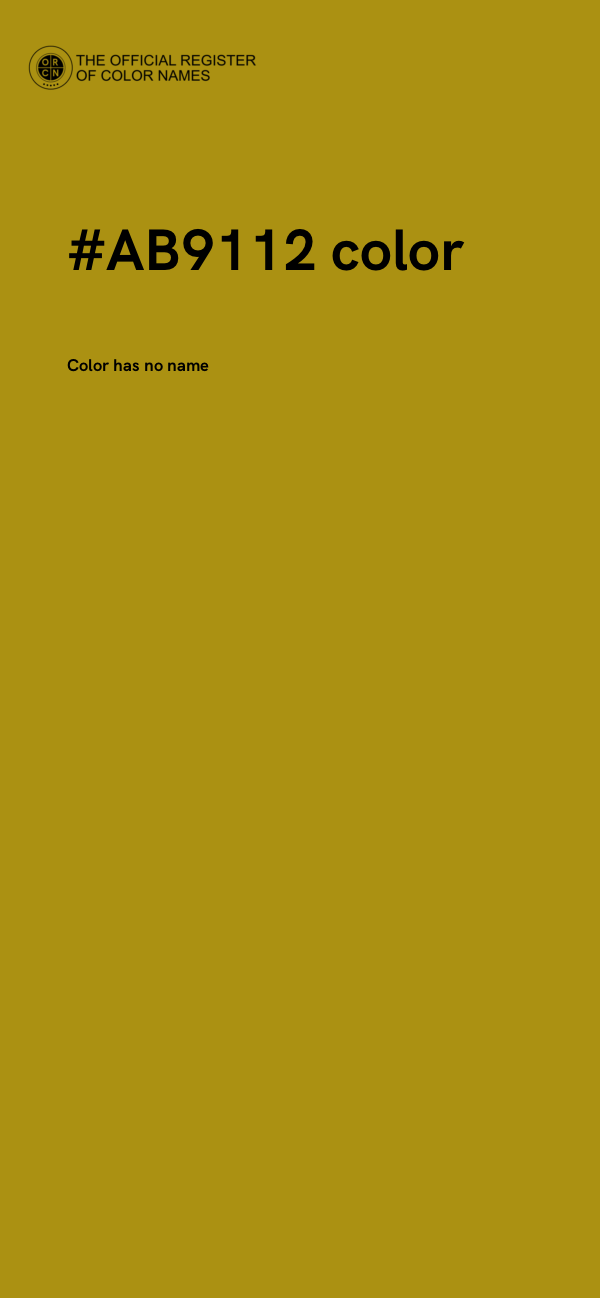 #AB9112 color image