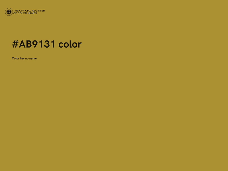 #AB9131 color image