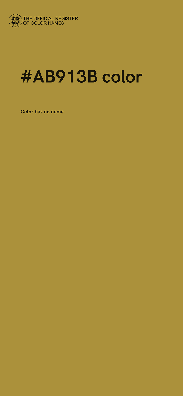 #AB913B color image