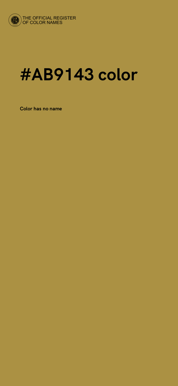 #AB9143 color image
