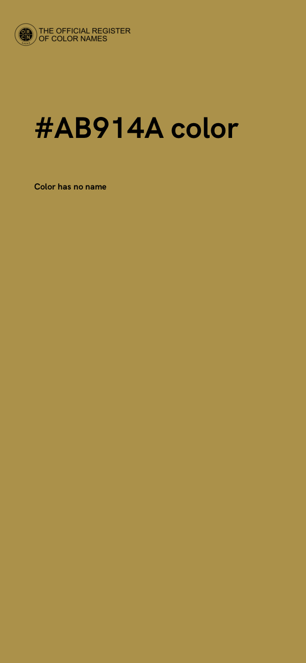 #AB914A color image