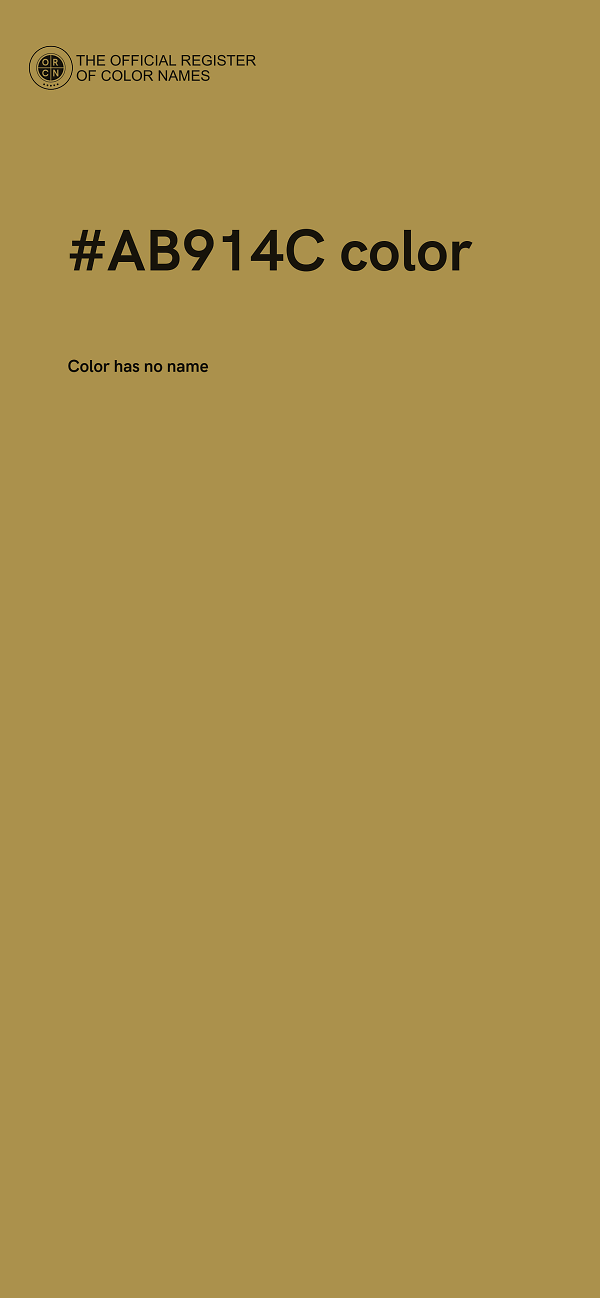 #AB914C color image