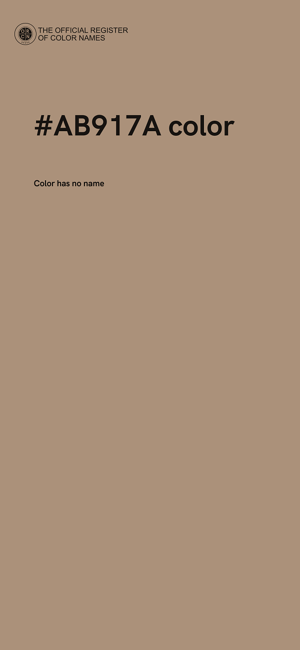 #AB917A color image
